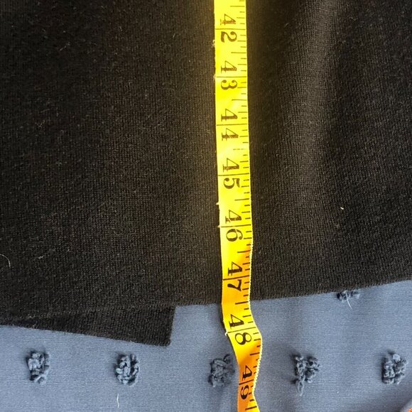 Black and Grey Sweater Coat, Size Small - Picture 3 of 5